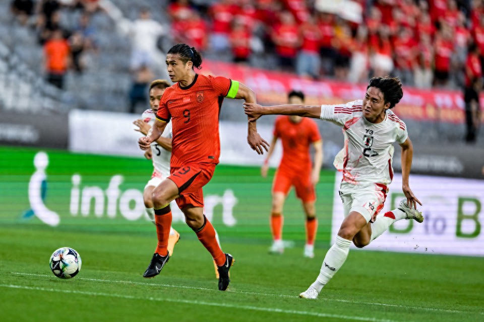尴尬！国足面对日本已27年不胜总战绩为6平11负