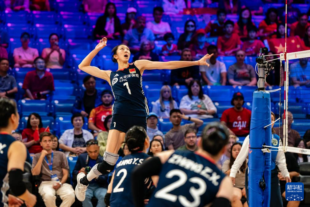 女排世联赛-中国3-1加拿大提前晋级总决赛!
